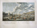 Вид Старой Красной Площади в Москве по рисунку Ж. Делабарда ,1795г.