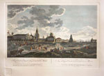 Вид Спасских ворот и окружностей в Москве по рисунку Ж. Делабарда, 1795г.