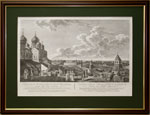 Вид Москвы снятый с императорского дворца по левую сторону, 1797г. по рисунку Ж. Делабарда.