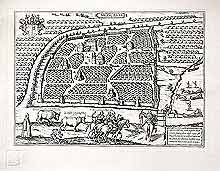 План Москвы в 1520-х годах С. Герберштейна