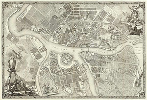 План столичнаго города С. Петербурга с изображением знатнейших онаго проспектов. 1753г.